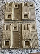 Lego Rare Baseplate Lot Of 8 - Some Damage See Pics Tan