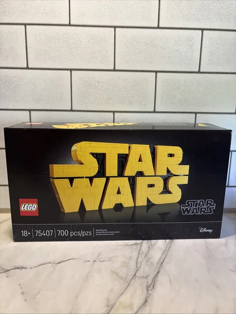 Lego 75407 Star Wars Brick Built Logo Disney 3D Replica Building Set 700 pcs New