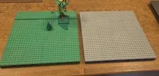 Lego Two Lot 10x10 MILS Plate Forest Castle Village Modular MOC Foundation Bases