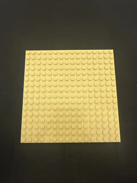 Lego Base Plate 16x16 Beige (1 Baseplate) 16x16 5”