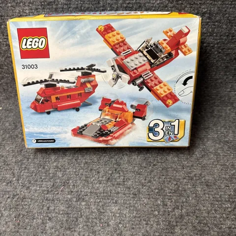 New Lego Creator #31003 Red Rotors Helicopter Airplane Boat