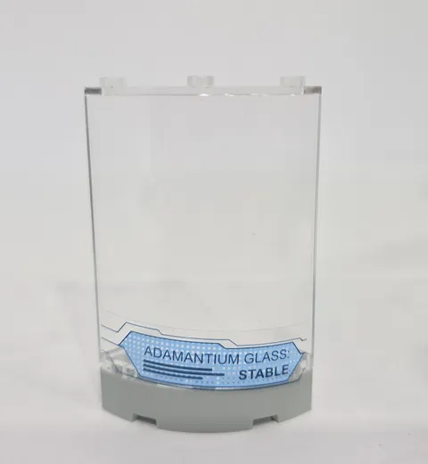 Adamantium Glass LEGO Translucent Clear 2x4x5 Half Cylinder Piece Wolverine Rare