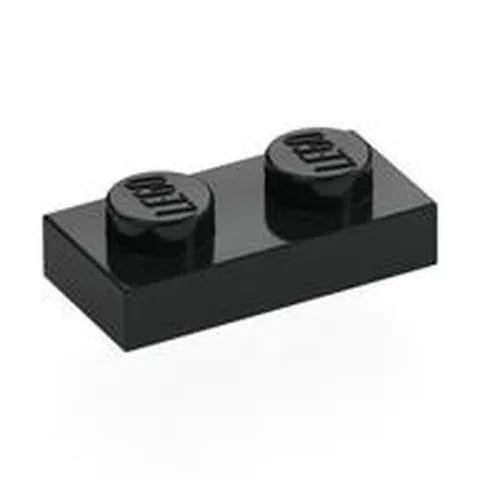 LEGO Part 3023 - Black Plate 1 x 2