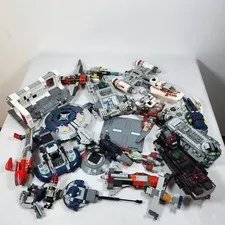 LEGO Star Wars/Marvel Bulk Lot Assorted Vehicles/Ships w/ Mixed Parts & Pieces