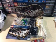 EUC Retired LEGO Harry Potter #76392 Hogwarts Wizard's Chess 876pcs Snape 20th