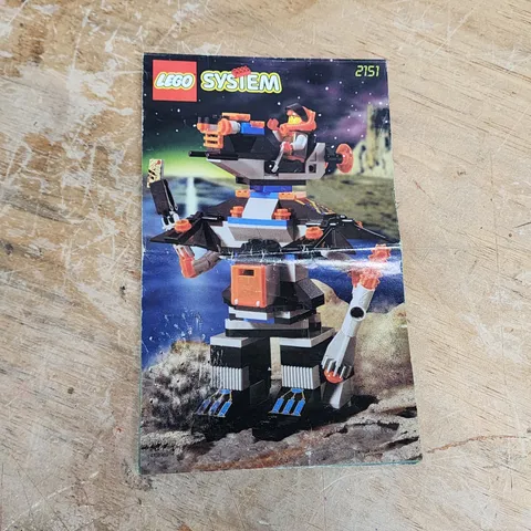 Vintage LEGO Set 2151 Robo Raider, Manual