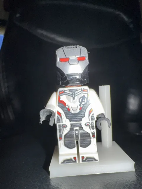 LEGO Super Heroes Minifigure War Machine White Jumpsuit (Genuine)