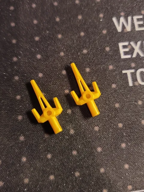 LEGO Minifigure Sai Pearl Gold Ninjago Minifig Weapon 98139 (x2)