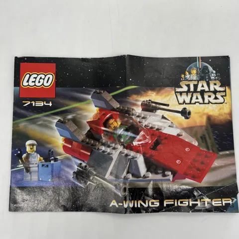 LEGO Instruction Manual 7134 -  A-Wing Fighter Star Wars **MANUAL ONLY** 2000