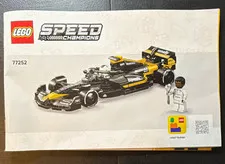 LEGO Speed Champions 77252 Formula 1 The Movie Manual Booklet Illustrated