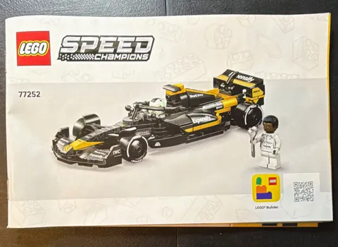 LEGO Speed Champions 77252 Formula 1 The Movie Manual Booklet Illustrated
