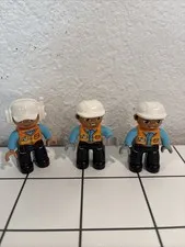 Duplo Lego #10901 Truck & Excavator Construction Workers Figures Replacement  O2