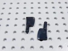 LEGO Lot of 2 Black Meat Cleavers Knife Accessory Minifig BU
