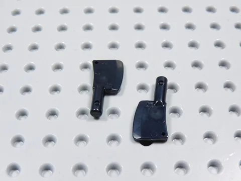 LEGO Lot of 2 Black Meat Cleavers Knife Accessory Minifig BU