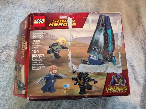 LEGO AVENGERS SET #76101 OUTRIDER DROPSHIP ATTACK, 100% w/ BOX, INSTRUCTIONS