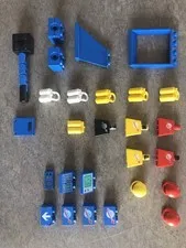 Vintage LEGO Space System Lot - Vintage Pieces and Minifigs - 80s - Black Torso