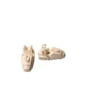 2x LEGO Hero Factory Feet White