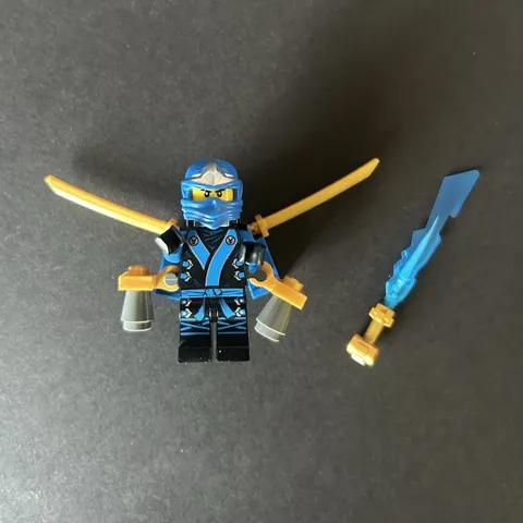LEGO Jay Final Battle Minifigure w Jetpack and accessories, (Great Condition)