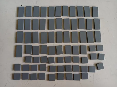 LEGO LOT 74 DARK BLUISH GRAY SMOOTH TILES 2X2 2X3 2X4