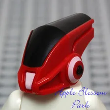 NEW Lego Red Robot Minifig HELMET Head w/Black - Galaxy Squad Space 70702 70708