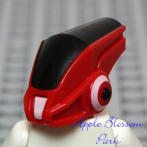 NEW Lego Red Robot Minifig HELMET Head w/Black - Galaxy Squad Space 70702 70708