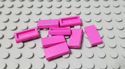 LEGO New Lot of 8 Dark Pink 1x2 Girls Friends Tile Pieces