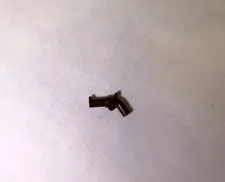 LEGO Unreleased Color Prototype Dark Brown Minifigure Pistol Revolver 30132