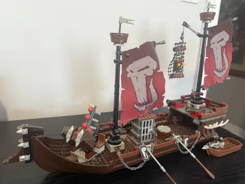 2008 LEGO Castle “Troll Warship” Mostly Completed *read Description*