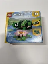 LEGO Creator 3 in 1 Turtle with a Water Lily Flower Building Set 31377 Brand New