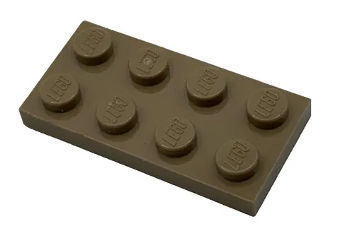 Lego 3020 Dark Tan Plate 2 x 4 Element 4267874 4497077