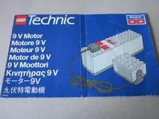 Lego Star Technic 9V Motor Building Instructions Instruction