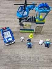  LEGO Duplo 10959 Police Station & Helicopter Set Complete - No Box, No Book