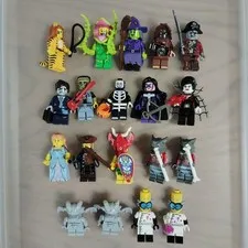 LEGO Minifigure Lot Set Bulk Tiger Woman Plant Monster Wacky Witch Bigfoot 
