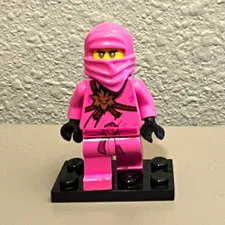 LEGO Pink Ninja Minifigure Figure - Plastic Collectible Minifig