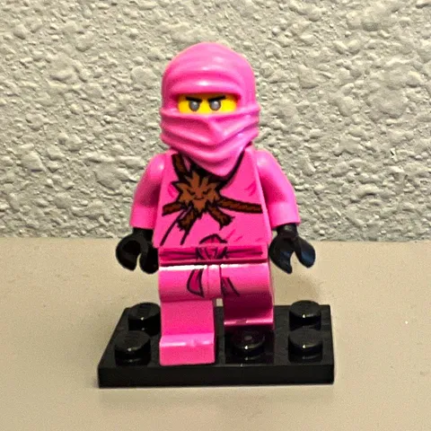 LEGO Pink Ninja Minifigure Figure - Plastic Collectible Minifig