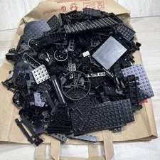 LEGO Black 3 lb Bulk Lot  Misc Bricks Plates Star Wars MOC Building Pieces Clean