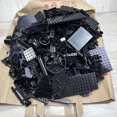 LEGO Black 3 lb Bulk Lot  Misc Bricks Plates Star Wars MOC Building Pieces Clean