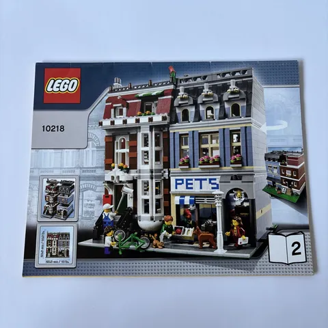 LEGO Creator #10218 - Pet Shop - Manual/Instructions #2 Booklet ONLY