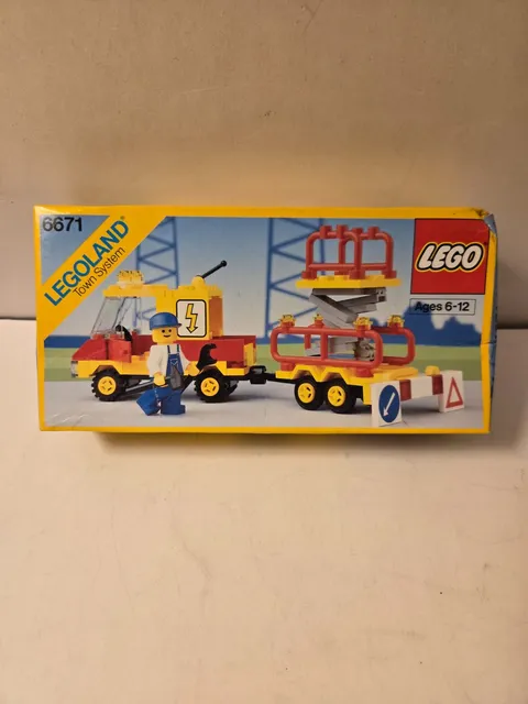 LEGO Town: Utility Repair Lift (6671) 1989 * Brand New Sealed box