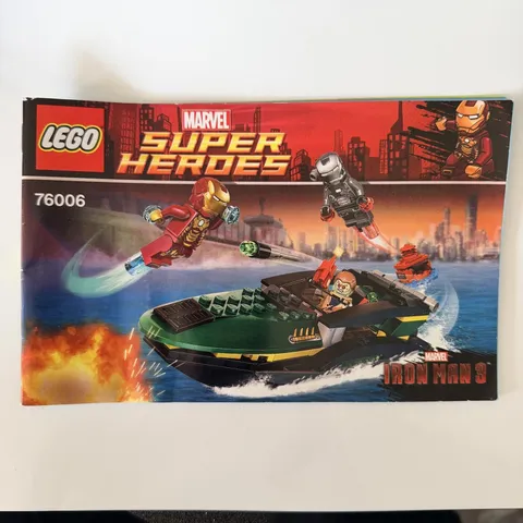 LEGO Marvel Super Heroes 76006 Iron Man 3 Instruction Manual Booklet Only 2013