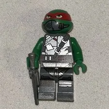 LEGO RAPHAEL MINIFIGURE WITH ARMOR SUPER HERO TEENAGE MUTANT NINJA TURTLES