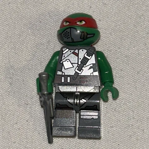 LEGO RAPHAEL MINIFIGURE WITH ARMOR SUPER HERO TEENAGE MUTANT NINJA TURTLES