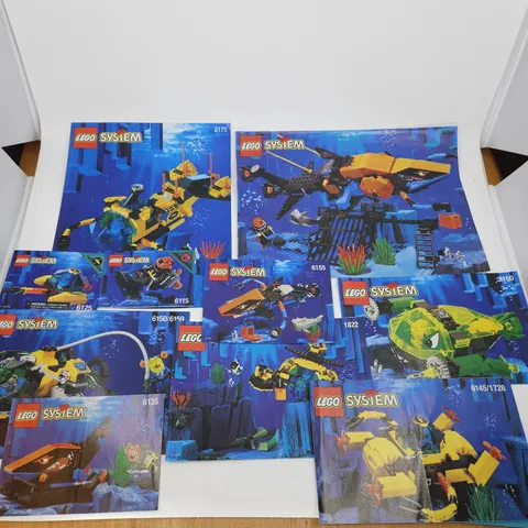 Vintage 1995-1996 Lego Manual Instructions Lot Of 9 Deep Sea 6175 6190 1822 6145