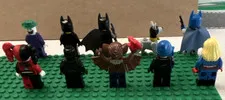 LEGO DC minifigures Lot - 10 minis including Batman,Joker, Harley Quinn and more