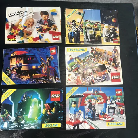 Lego Vintage Catalogs From Late 1980’s- Early 90’s, 6 Total