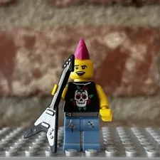 Lego Collectible Minifigure Series 4 (8804) Punk Rocker Complete 