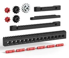LEGO Rack Kit + Gears  (technic,gear,steering,car,tooth,spur,machine,mechanism)