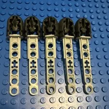 Lego 57028 57028c01 Bluish Gray Technic Projectile Arrow Black Tip Part Lot Of 5