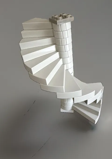 LEGO Spiral Staircase 16 Steps Light Gray Part 40243 Dumbledores Office 4729 HP