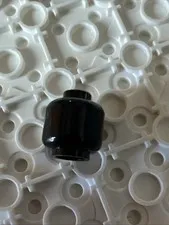 LEGO 3626 Black Minifigure, Head (Plain)